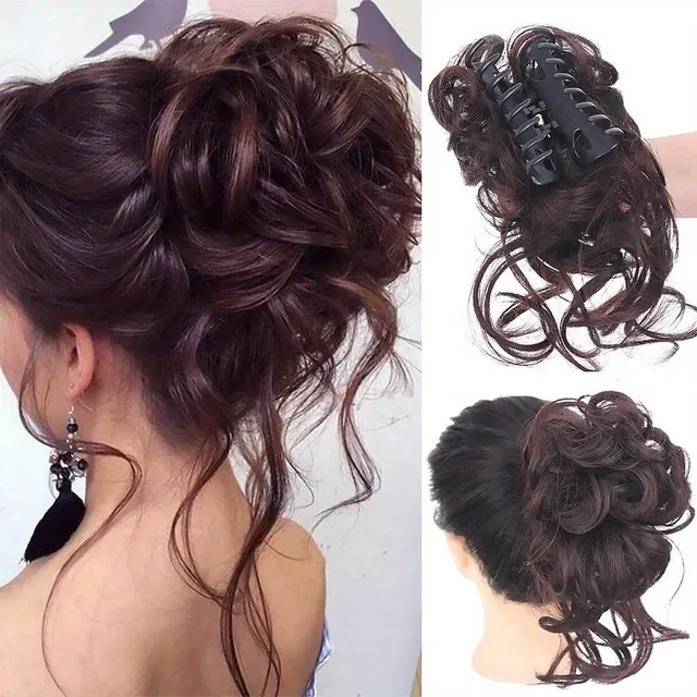 Women's synthetic hair - tousled bun