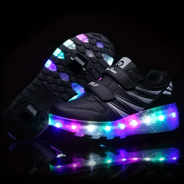 Gyerek LED Roller Sneakers 2in1