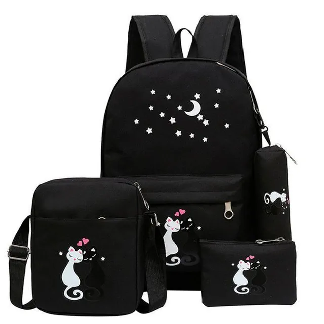 Set for school with cats