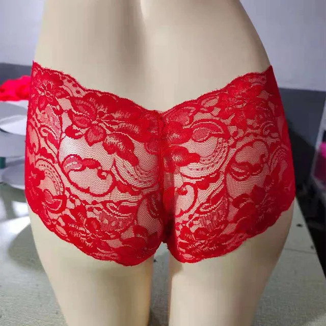 Women's lace panties short cut - hinges