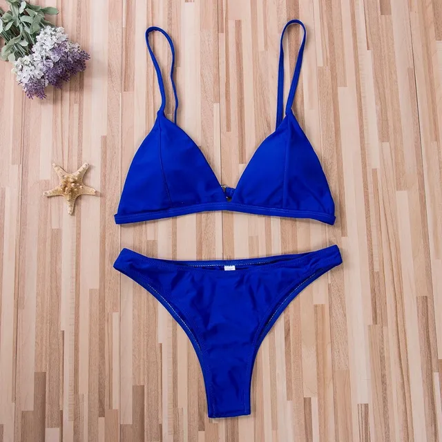 Simple two piece swimsuit for women