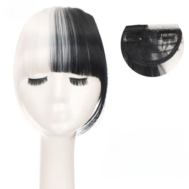 Hairpiece synthetic hair of different colours - bangs