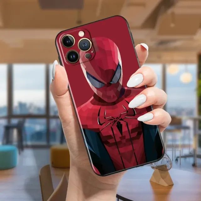 Trends silicone cover with motifs of popular hero Spider-man on iPhone phones