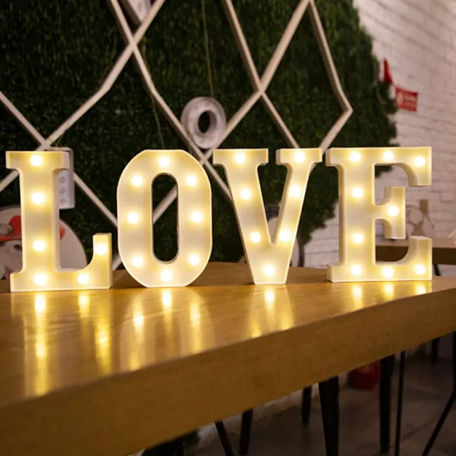 Lighted ornament letters