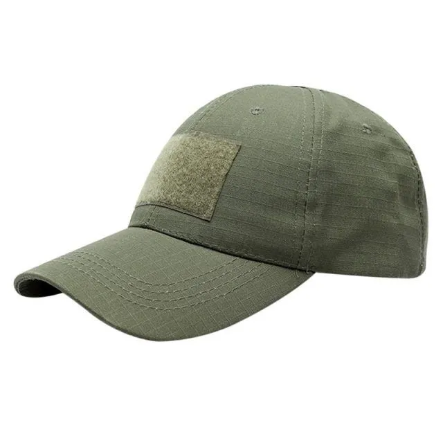 Military camouflage cap with Velcro