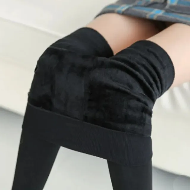 Elastyczne zimowe legginsy / izolowane legginsy