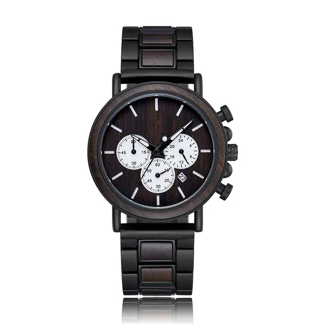 Fashionable men's wooden watch Luca