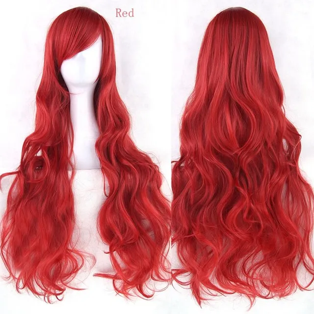 Synthetic wig - long wavy haircut