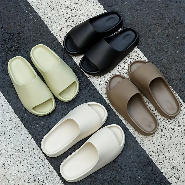 Men's EVA foam slippers, comfortable at home and outside, with anti-slip sole and open tip