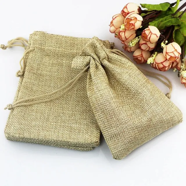 Sacs-cadeaux en jute 50 pcs