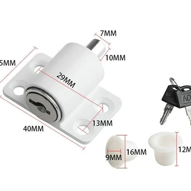 Screw door lock for sliding patio window