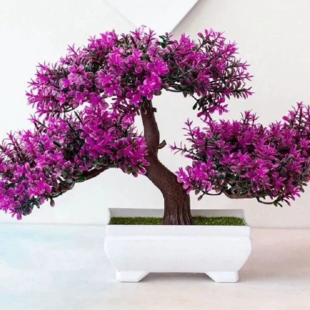 Sztuczne bonsai w garnku