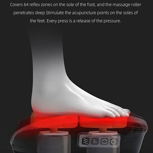 Relaxation electric foot massage apparatus with heating