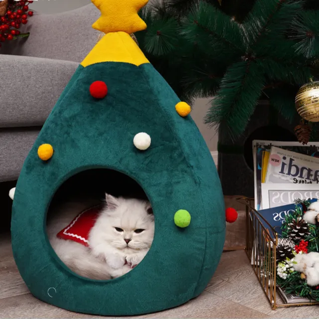 Vánoční kočičí pelíšek Kenly