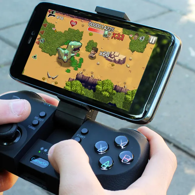 Wireless gamepad mobile game controller