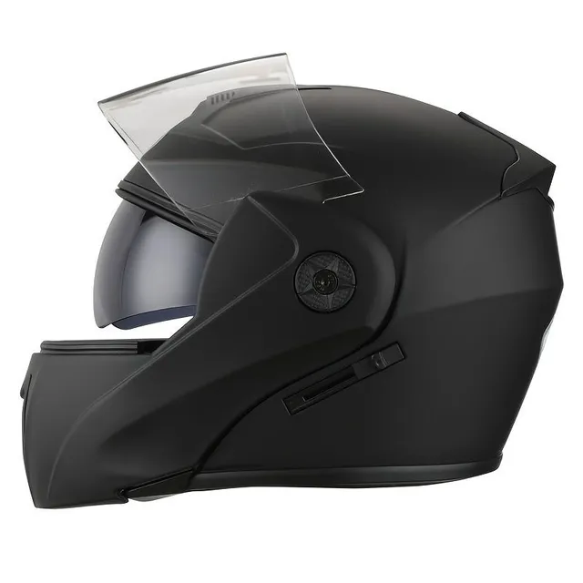 Kask motocyklowy unisex czarny