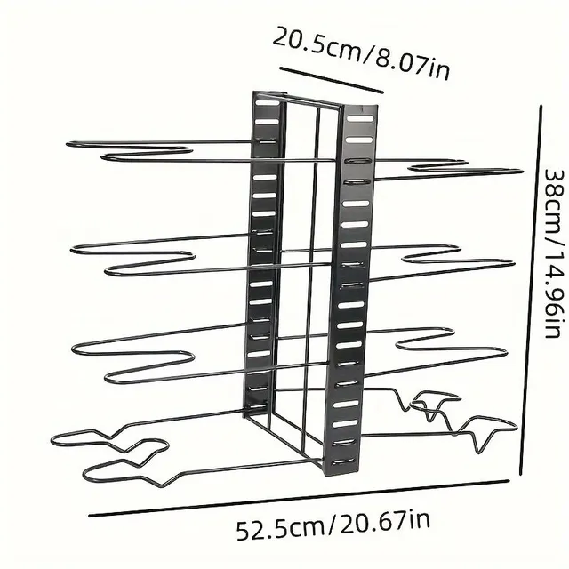 Multi-functional rack for dishes - 5/8 adjustable floors, durable construction, easy installation, ideal for home and restaurant