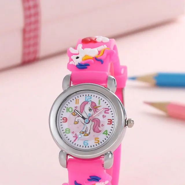 Ceasuri de desen animate pentru copii cu unicorn - ceasuri 3D drăguțe pentru băieți, fete și copii