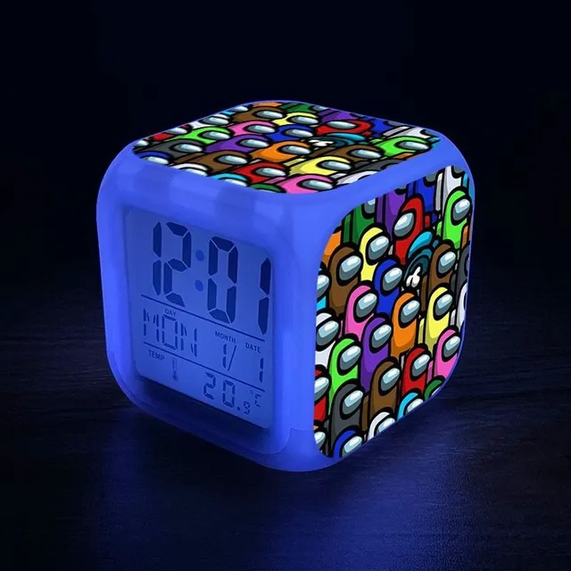 Lighting alarm for children with gaming motifs among-us-18