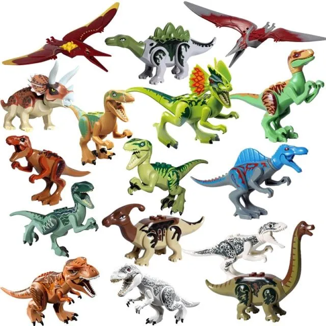 Figurky Jurský svět dinosauři k Lego - 16 ks