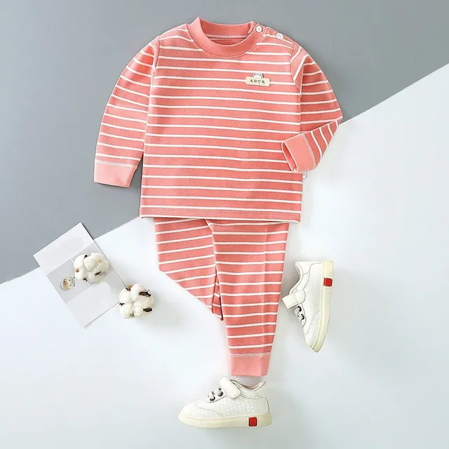 Baby striped tracksuit