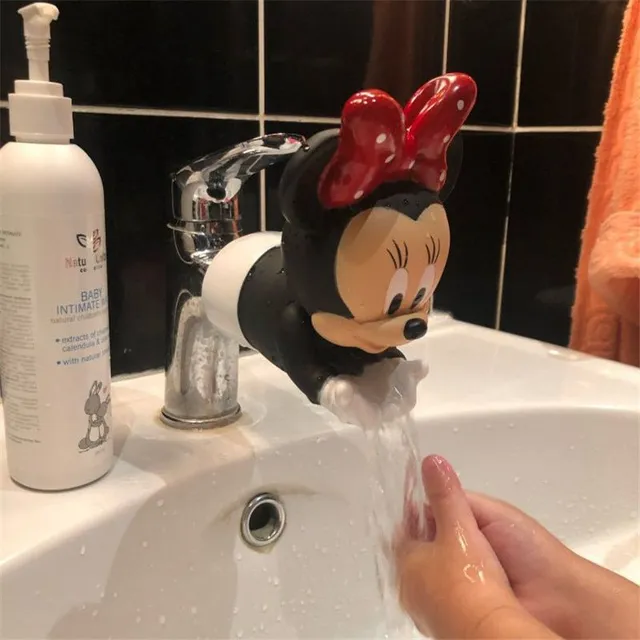 Silikonový nástavec na vodovodní kohoutek ve tvaru Mickey Mouse
