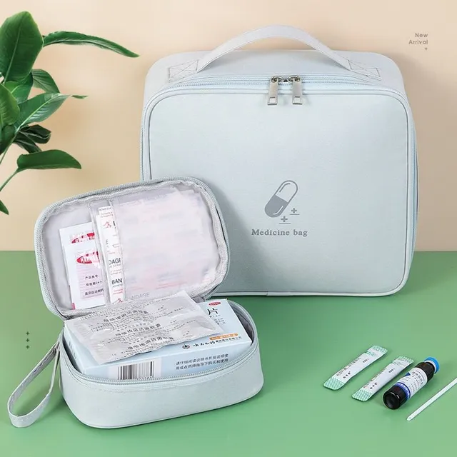 Praktická jednobarevná moderní trendy přenosná cestovní taška na léky