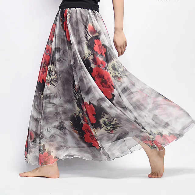 Women's Airy Summer Long Skirt