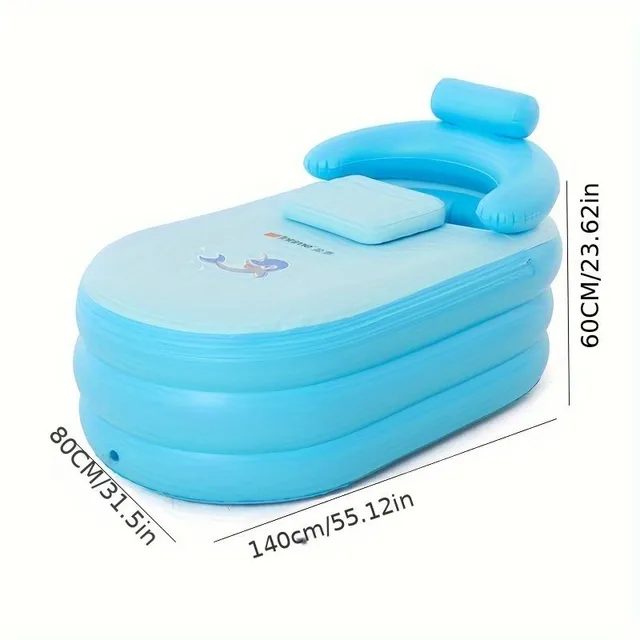 Practical inflatable bath - comfortable bath and easy storage