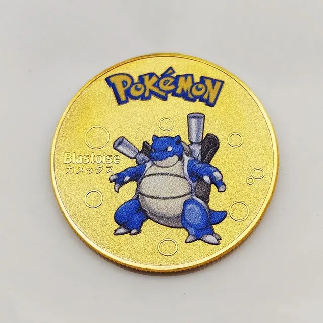 Aranyozott Pokémon gyűjtői érme