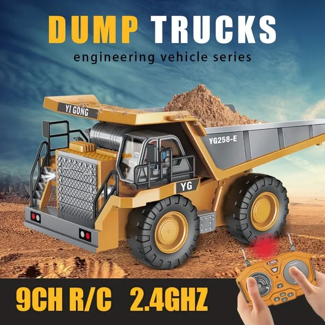 Dump truck: Realistic simulation, robust toy, garden entertainment