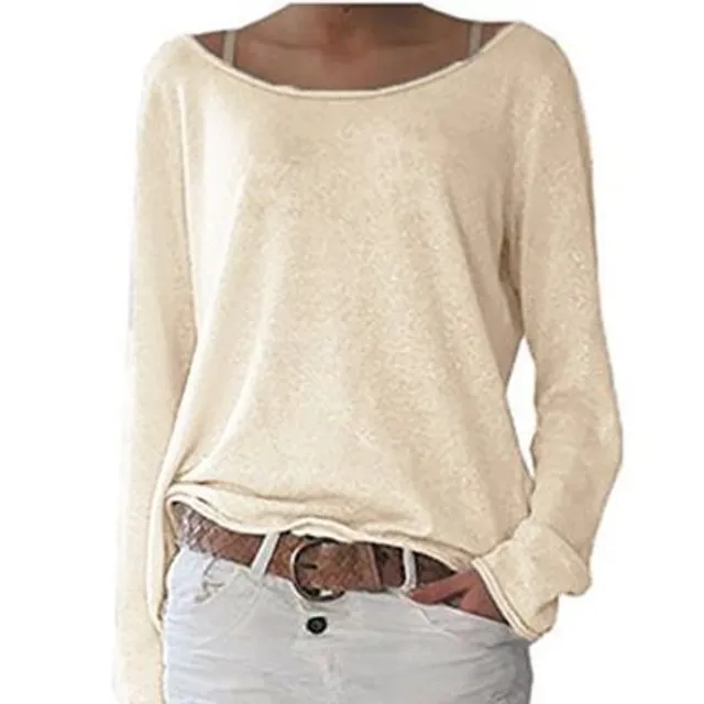 Women's loose long sleeve shirt