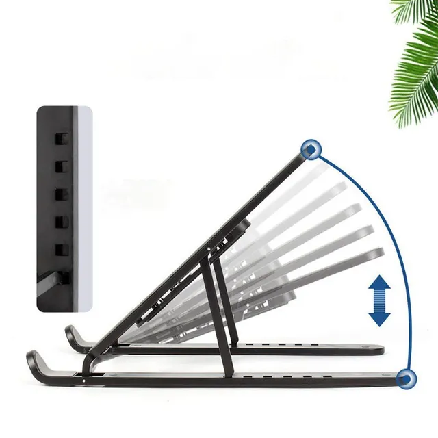 Adjustable folding stand for laptop