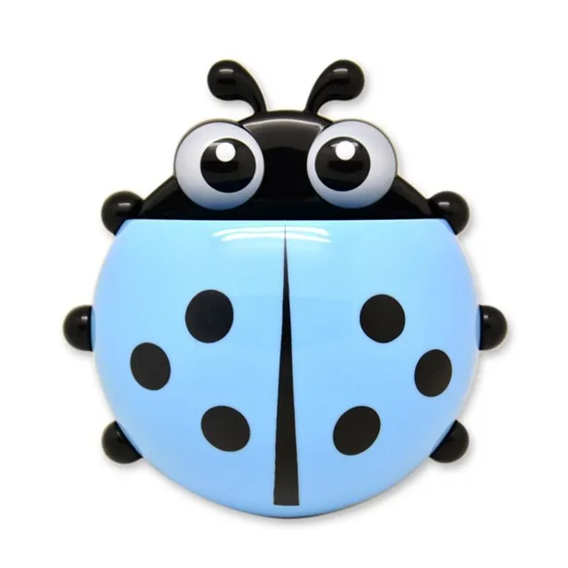 Ladybug-shaped toothbrush holder