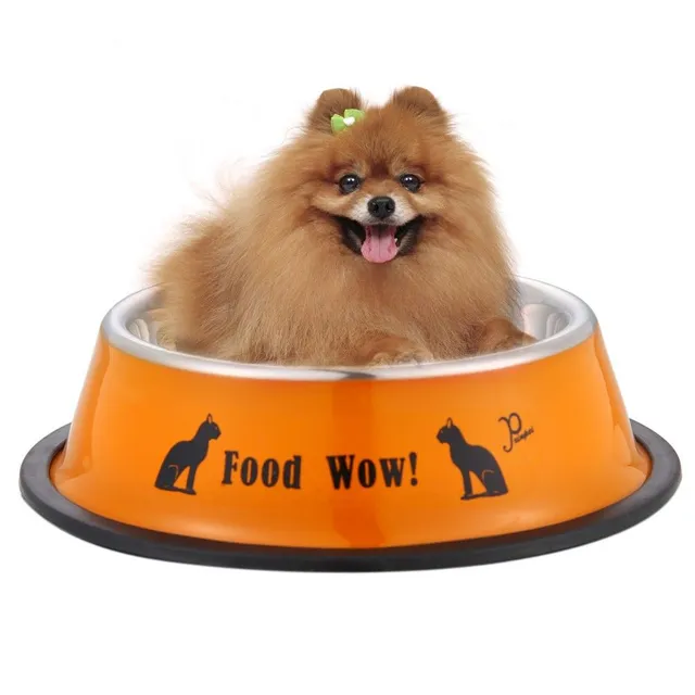 Stainless steel bowl for dogs and cats