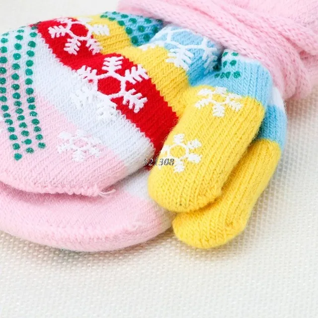 Baby striped mittens - 6 colors