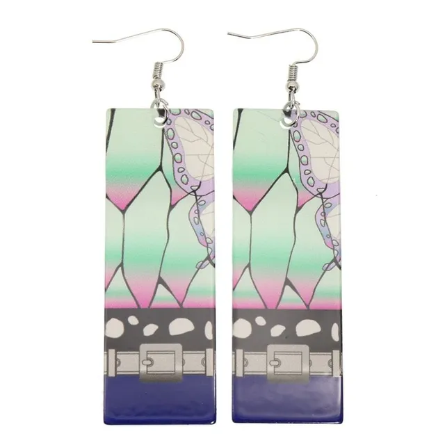 Trendy acrylic earrings - Hanafuda