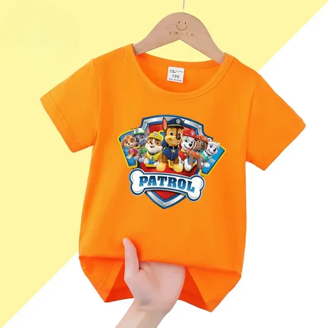 Stylish baby T-shirt with short sleeve and printing Paw Patrol