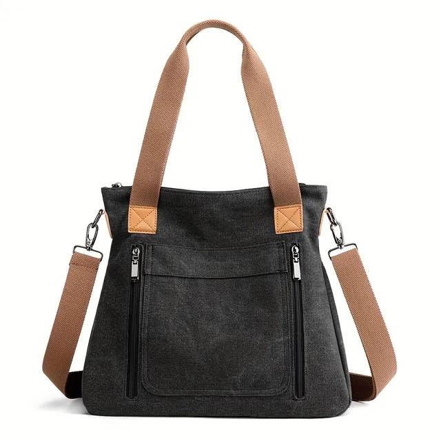 Elegant women's tote bag - simple style, practical for everyday wearing and traveling
