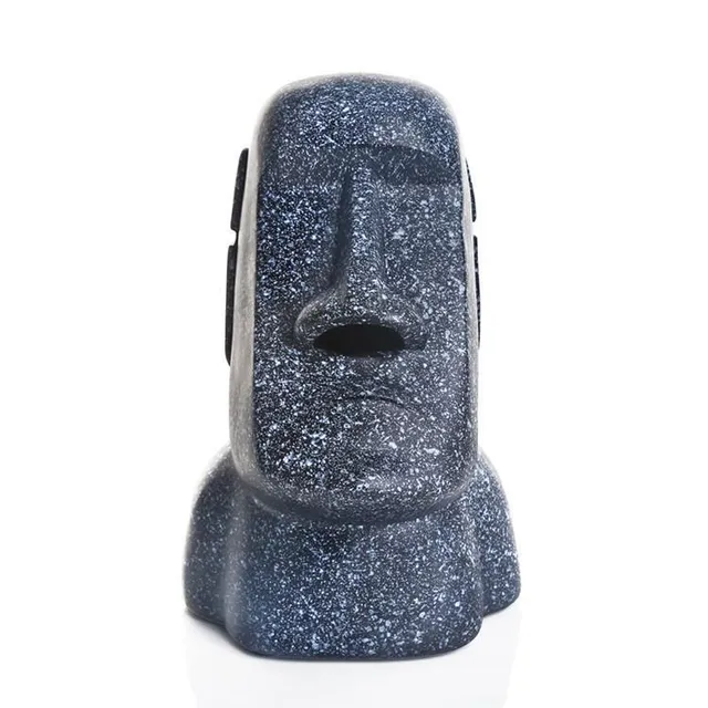 Vicces doboz papír zsebkendő Moai szobor motívum