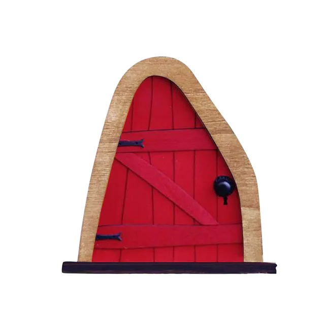 Miniature door for elves garden decoration