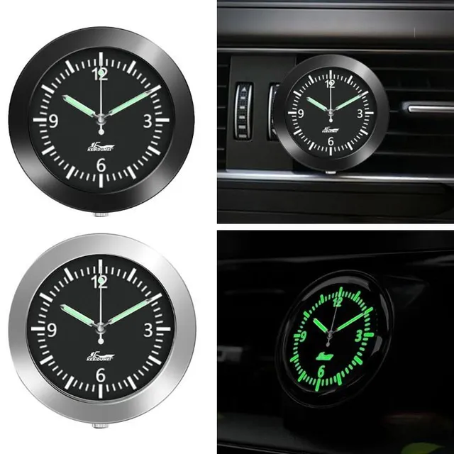 Luminous car clock