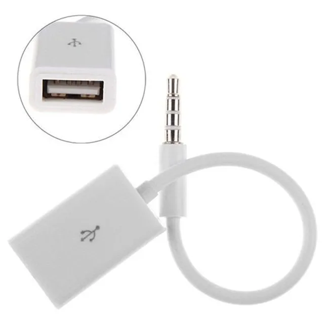 Adaptor AUX 3,5mm jack la USB