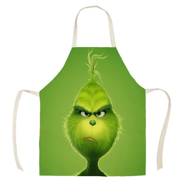 Fășă de bucătărie de Crăciun unisex cu imprimeu Grinch