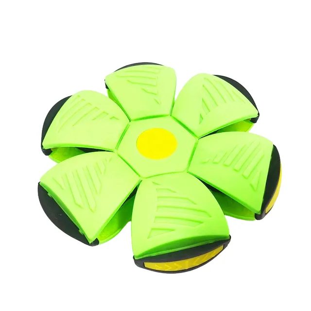 Flying plate Pressing plastic ball for children Flat ball Magic frisbee in garden and water 23 x 15.5 cm