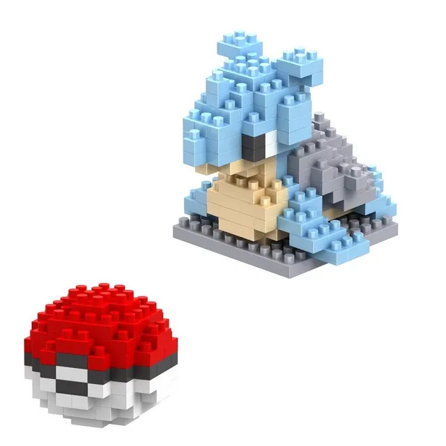 Dětská stavebnice Pokémon - postavička z kostek a pokébalem