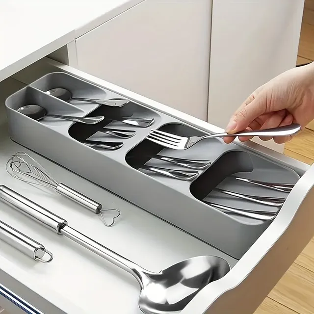 1 pc Multifunctional cutlery organizer for drawers - With easy sorting, storage and presentation of cutlery