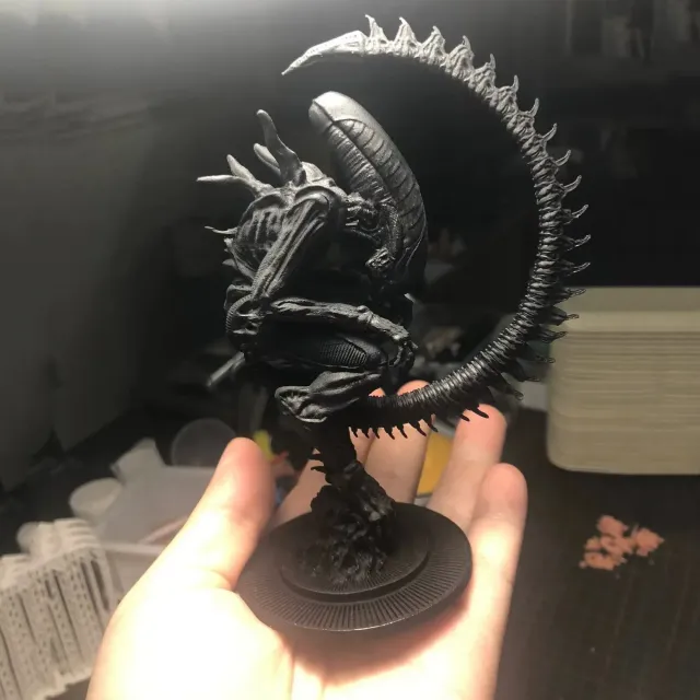 Figure Alien Romulus Xenomorph 3D model for room decoration on Halloween