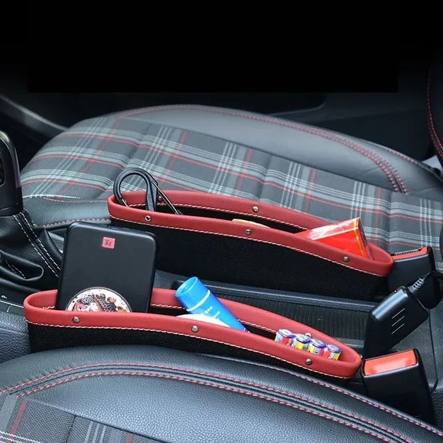 Leather organizer for the car, storage space for the car