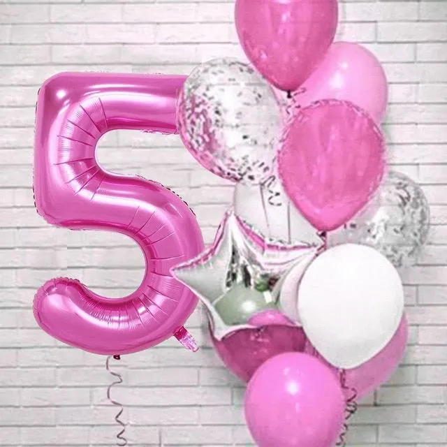 Zestaw balonów imprezowych w wielu kolorach, balony urodzinowe i rocznicowe